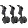 3pcs Light Stand Wheels with Brake, 16MM 360 Rotating Quiet Easy to Install, Tripod Swivel Casters, for Live Photography, Movable Tables, Shoe Cabinets, TV Stands view 4
