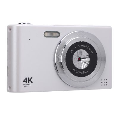 4K Digital Camera for Teens, 4K 48MP Point and Shoot Digital Cameras with Flash, 16x Zoom, Vlogging Camera Anti Shake Video Recording, Continuous, Timer,etc