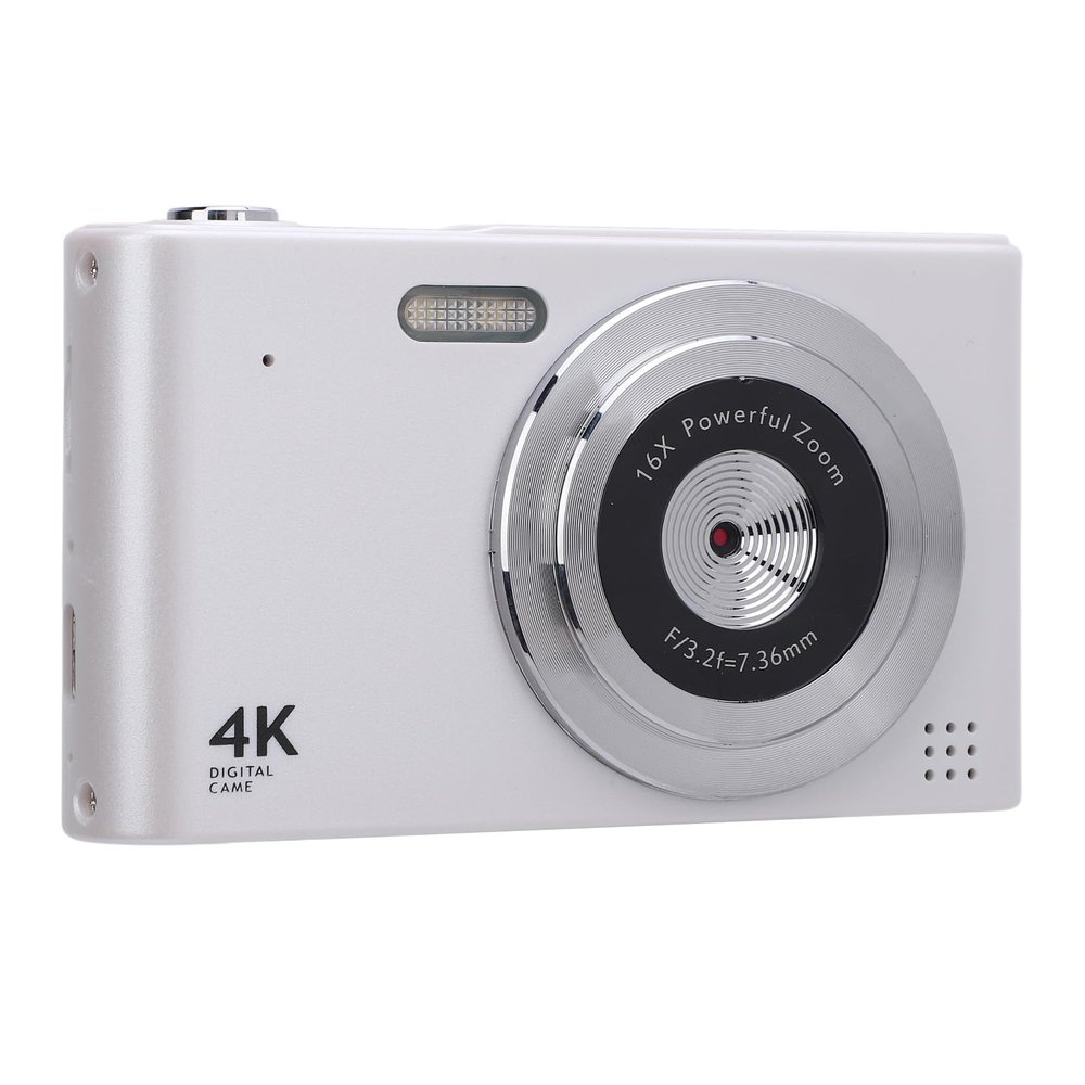 4K Digital Camera for Teens, 4K 48MP Point and Shoot Digital Cameras with Flash, 16x Zoom, Vlogging Camera Anti Shake Video Recording, Continuous, Timer,etc