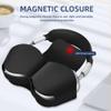 5 in 1 Compatible with Airpods Max 2/1 Smart Case Cover, Sleep Mode Compatible, for Apple AirPod Max Headphones Case Soft Leather & Silicone Four-Piece Set Protective Accessories Portable, Black view 3