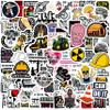 100 Pcs Hard Hat Stickers, Funny Hard Hat Stickers Waterproof Vinyl for Helmet, Cars, Tool Box, Phone, Water Bottle, Luggage, Laptop, Adults Men Women view 1