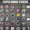 100 Pcs Hard Hat Stickers, Funny Hard Hat Stickers Waterproof Vinyl for Helmet, Cars, Tool Box, Phone, Water Bottle, Luggage, Laptop, Adults Men Women view 3