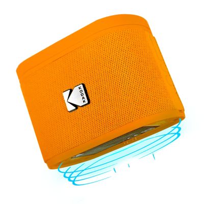 KODAK SOUNDBRIX Portable Bluetooth Speaker IPX4 Water Resistant Wireless 5H Playtime Stackable Speaker Pair 100 Speakers White Elephant Gift for Adults Men Women Teen Boys Girls Home Beach Birthday