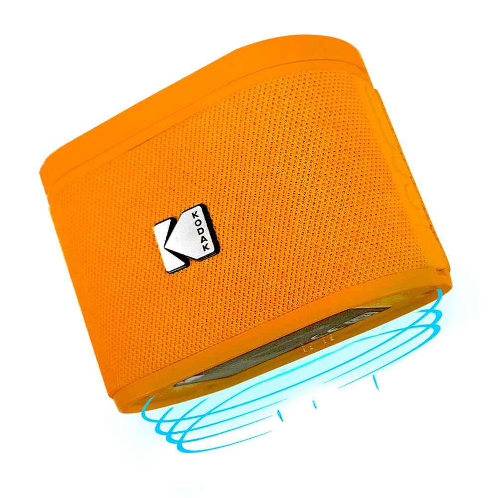 KODAK SOUNDBRIX Portable Bluetooth Speaker IPX4 Water Resistant Wireless 5H Playtime Stackable Speaker Pair 100 Speakers White Elephant Gift for Adults Men Women Teen Boys Girls Home Beach Birthday