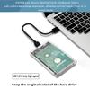 2.5inch USB 3.0 2.0 to SATA III Mechanical Hard Disk Enclosure Max 6TB Support UASP Tool-Free for Laptop SATA HHD (USB3.0 to SATA Transparent, 2.5in) view 4