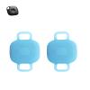 2 Pack for Tile by Life360 Mate (2024) Bluetooth Tracker Case,Shockproof, BOVUGAC Collar Model with 2 cm Cut-Out Silicone Case Cover for Tile Mate (2024) for Pets-Fluorescence Blue view 1