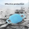2 Pack for Tile by Life360 Mate (2024) Bluetooth Tracker Case,Shockproof, BOVUGAC Collar Model with 2 cm Cut-Out Silicone Case Cover for Tile Mate (2024) for Pets-Fluorescence Blue view 2