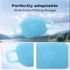 2 Pack for Tile by Life360 Mate (2024) Bluetooth Tracker Case,Shockproof, BOVUGAC Collar Model with 2 cm Cut-Out Silicone Case Cover for Tile Mate (2024) for Pets-Fluorescence Blue view 4