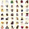 100 Pieces Funny Meme Stickers, Cute Internet Meme Stickers Waterproof Vinyl Gifts for Phone, Water Bottle, Luggage, Laptop, Adults Teens view 3
