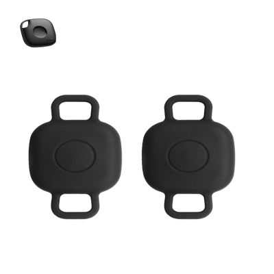 2 Pack for Tile by Life360 Mate (2024) Bluetooth Tracker Case,Shockproof, BOVUGAC Collar Model with 2 cm Cut-Out Silicone Case Cover for Tile Mate (2024) for Pets-Black