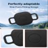 2 Pack for Tile by Life360 Mate (2024) Bluetooth Tracker Case,Shockproof, BOVUGAC Collar Model with 2 cm Cut-Out Silicone Case Cover for Tile Mate (2024) for Pets-Black view 4