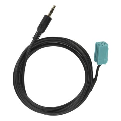 Car Audio Cable 3.5mm AUX Stereo Input Adapter Fit for ClioMeganeEspaceKangooLagunaScenicTrafic 2005?2011 AUX Line Gives You Great Enjoyment of Music You Can Rest with