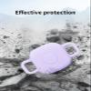 2 Pack for Tile by Life360 Mate (2024) Bluetooth Tracker Case,Shockproof, BOVUGAC Collar Model with 2 cm Cut-Out Silicone Case Cover for Tile Mate (2024) for Pets-Purple view 2