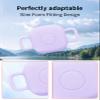 2 Pack for Tile by Life360 Mate (2024) Bluetooth Tracker Case,Shockproof, BOVUGAC Collar Model with 2 cm Cut-Out Silicone Case Cover for Tile Mate (2024) for Pets-Purple view 4