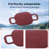 2 Pack for Tile by Life360 Mate (2024) Bluetooth Tracker Case,Shockproof, BOVUGAC Collar Model with 2 cm Cut-Out Silicone Case Cover for Tile Mate (2024) for Pets -Burgundy view 4
