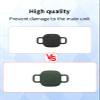 2 Pack for Tile by Life360 Mate (2024) Bluetooth Tracker Case,Shockproof, BOVUGAC Collar Model with 2 cm Cut-Out Silicone Case Cover for Tile Mate (2024) for Pets-Green view 3