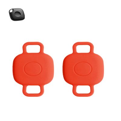 2 Pack for Tile by Life360 Mate (2024) Bluetooth Tracker Case,Shockproof, BOVUGAC Collar Model with 2 cm Cut-Out Silicone Case Cover for Tile Mate (2024) for Pets-Red