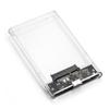 2.5inch USB 3.0 2.0 to SATA III Mechanical Hard Disk Enclosure Max 6TB Support UASP Tool-Free for Laptop SATA HHD (USB2.0 to SATA Transparent, 2.5in) view 1