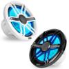 NVX MVSP8 Premium 8" 2-Way Marine Coaxial Speakers (Pair), 750W Max, 250W RMS, 1 Silk Dome Tweeters, with RGB LED Lighting for Boats/UTV/ATV/SxS/Powersports (White and Black Grilles Included) view 1