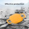 2 Pack for Tile by Life360 Mate (2024) Bluetooth Tracker Case,Shockproof, BOVUGAC Collar Model with 2 cm Cut-Out Silicone Case Cover for Tile Mate (2024) for Pets-Orange view 2