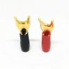 20Pcs Gold Plated Solderless Speaker Cable Banana Y Spade Terminal Connector(10Red 10Black) view 3