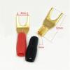 20Pcs Gold Plated Solderless Speaker Cable Banana Y Spade Terminal Connector(10Red 10Black) view 4