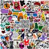 100 Pcs Skateboard Stickers, Cool Aesthetic Stickers Waterproof Vinyl for Skateboard, Phone, Water Bottle, Luggage, Laptop, Teens Adults view 1