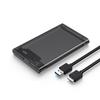 AoQhir 2.5inch USB 3.0 2.0 to SATA III Mechanical Hard Disk Enclosure Max 6TB Support UASP Tool-Free for Laptop SATA HHD (USB3.0 to SATA Black, 2.5in) view 1