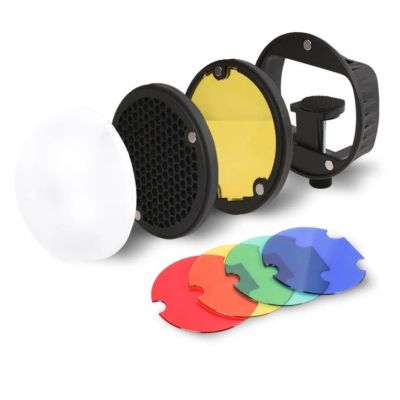 TRIOPO MagDome Color Filter, Reflector, Honeycomb, Diffuser Ball Kits for Square Flash GODOX tt600 TT685 V860II YN560III/IV Flash VS AK-R1 Compatibility Godox YONGNUO TRIOPO