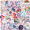 100 Pcs Unicorn Stickers, Cute Rainbow Unicorn Waterproof Aesthetic Vinyl for Helmet, Laptop, Phone, Water Bottle, Luggage, Teens Adult view 2