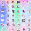 100 Pcs Unicorn Stickers, Cute Rainbow Unicorn Waterproof Aesthetic Vinyl for Helmet, Laptop, Phone, Water Bottle, Luggage, Teens Adult view 3
