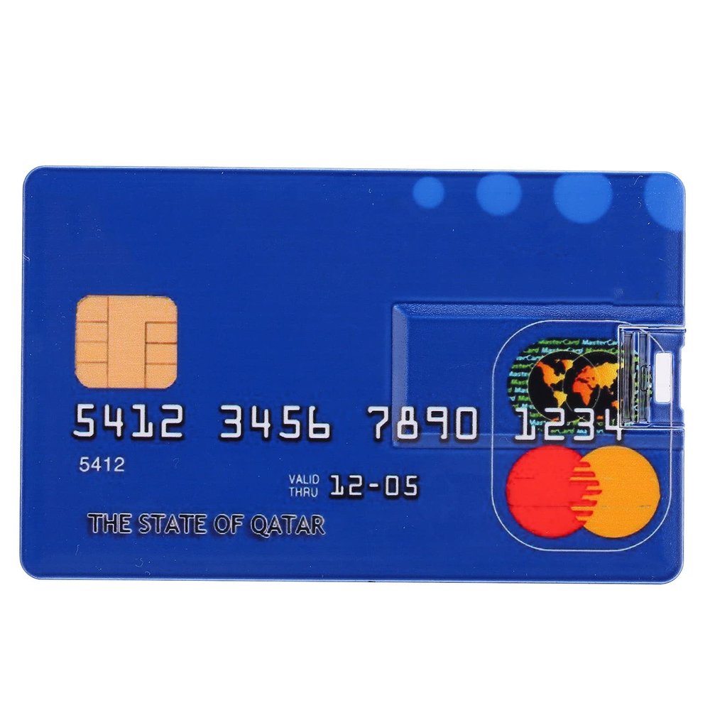 32GB Unique Card Shaped USB Flash Drive Portable USB Flash Drive Small Size Great for School Office Daily Usage Important Tool for Data Backup and File Transfer Ideal Family
