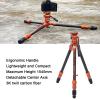 Vikye Carbon Fiber Tripod Lightweight Camera Tripod Hydraulic Head, Load Up to 60kg, Quick Setup for Arca Standard Port, Panoramic Ball Head, Travel Photography view 2