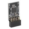 TPM 2.0 Security Module with 12-1 Pin 2 X 6P SPI Interface Module for Motherboard, Standalone Crypto Processor view 2
