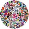 100 Pieces Trippy Stickers, Cool Psychedelic Aesthetic Stickers Waterproof Vinyl Gifts for Phone, Water Bottle, Luggage, Laptop, Adults Teens view 1