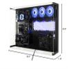 ABK Design - Wall Computer Case - Wall Pc Case - ATX Pc Case - Gaming PC Case - Wall Mount Pc Cases - Gaming Computer - ATX case - Custom Pc Cases - Wall Mount (Wall Computer + Plexiglass, Black) view 2