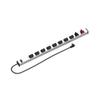 9 Outlets 2 USB Heavy Duty Metal Socket Power Strip,10-Foot Long Extension Cord with Circuit Breaker. Mounting Brackets Included, Workshop/Industrial use view 1