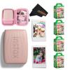 Fujifilm INSTAX Mini Link 3 Smartphone Printer with INSTAX Mini Instant Film and Sunshine Microfiber Cleaning Cloth... (4 Twin Pack (80 Sheets), Rose Pink) view 1