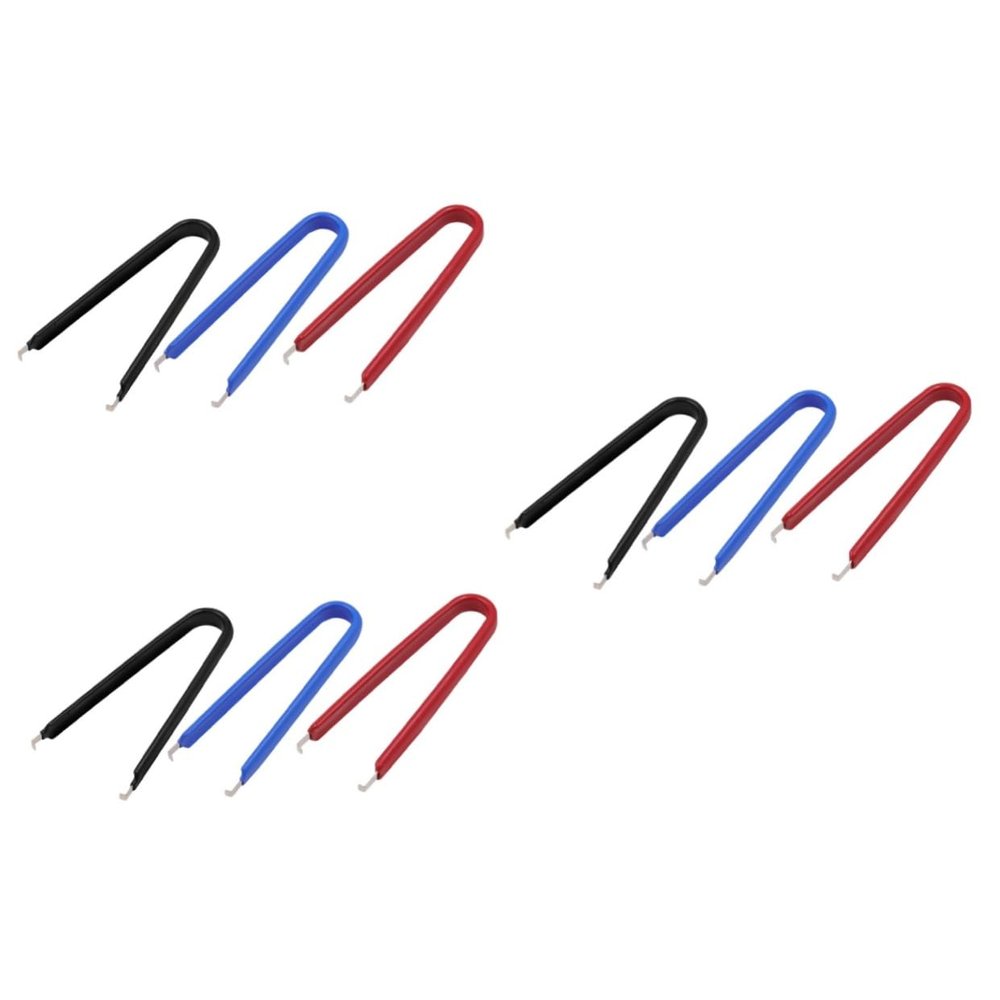ARTIBETTER 9pcs Terminal Picks Ic Chip Electronic Tweezers Tiny Components Grabber Repair Tool