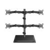 CAOJLjiaxiang-2012 Monitor Arm Quad Monitor Mount Stand, Fully Adjustable Free-Standing Monitor Desk Mount, fits 4 Monitors up to 40 Inch, Holds up to 19.8lbs per Screen Monitor Mount view 1