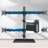 CAOJLjiaxiang-2012 Monitor Arm Quad Monitor Mount Stand, Fully Adjustable Free-Standing Monitor Desk Mount, fits 4 Monitors up to 40 Inch, Holds up to 19.8lbs per Screen Monitor Mount view 3