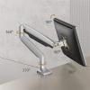 CAOJLjiaxiang-2012 Monitor Arm Aluminum Monitor Arm Stand, Single Monitor Desk Mount for 13-32" Screens, Adjustable Gas Spring Monitor Arm with Tilt, Swivel, Rotation, VESA 75/100mm Monitor Mount view 4