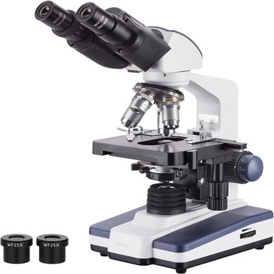 JKSVTF 40X-2500X LED Lab Binocular Compound Microscope with 3D-Stage