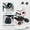 Binocular Compound Microscope, 40X-6000X/ 10000X/ 20000X Magnification, Brightfield, LED Illumination, Sliding Head, High-Resolution Optics, Lab Binocular Microscope for Kids and Adults (D6000x ) view 4