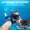 AKASO EK7000 Pro 4K30fps 20MP Action Camera EIS Ultra HD 131FT Waterproof Underwater Camera with Mini Selfie Stick Tripod and Carrying Case Helmet Accessories Kit Bundle view 4