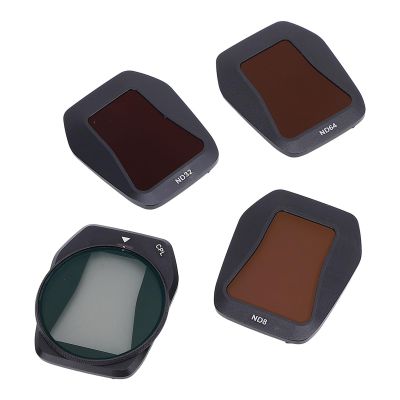 TYTOGE 4 Pcs Drone Lens Filter Set ND32 ND64 ND8 CPL Filters Aluminum Alloy Optical Glass Scratch for AIR3s Drone