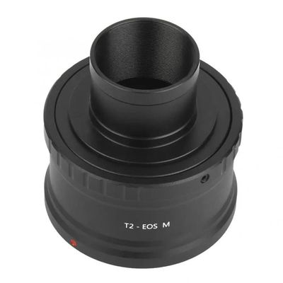 Aluminium Alloy Lens Adapter T2-EOS M 1.25 Inch Telescope for M Mount Camera Adapter Ring Cam Directly Mount