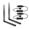 2PACK 5V USB to 12V 3Pin/4Pin DC Cooling Fan Power Adapter Cable Max 1.3A - 13.39inch with Switch and L Brackets Kits for DIY Cooling Ventilation Projects view 1