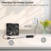 2PACK 5V USB to 12V 3Pin/4Pin DC Cooling Fan Power Adapter Cable Max 1.3A - 13.39inch with Switch and L Brackets Kits for DIY Cooling Ventilation Projects view 3