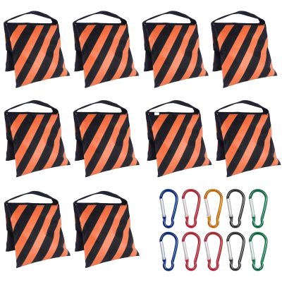 10 Pack Sandbags Weight Bag for Photography Light Stand/C Stand,Heavy Duty Saddlebag with Hook for Tripod,Backdrop Stand,Canopy,Camping Chair,Tent,Fishing Chair~